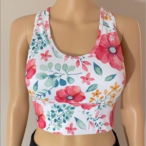 Workout Empire Sunset Floral Sports Bra/Crop
